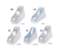 XFUYI 10Pcs Clear Baby Feet Display Showcase Shoe Trees Baby Booties Shoes and Socks 8/9/10.5/11/12cm Clear