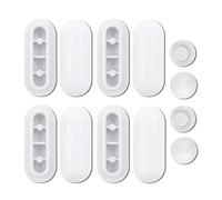 XFUYI 12Pcs Toilet Seat Cover Buffers, Plugs for Toilet Seat Damper, Toilet Seat Bumper, 8Ring and 4 Lid Buffers