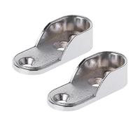 XFUYI 2pcs Wardrobe Clothes Tube Support Closet Rod End Bracket Thickening Holder Zinc Alloy