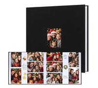 Xfveiwoo 600 Pocket 4x6 Photo Album with Writing Space, Linen Cover, Black | Large Capacity, 4x6 Album Book, with Memo for Family, Wedding Baby, Travel Memories Graduation Pictures