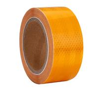 XFXIA Reflective Tape, 10M*5cm Reflector Tape Waterproof Outdoor, Self-Adhesive Safety Tape for Car Truck Motorcycle Boat Bike Trailer Camper Balance Baby Strollers Helmets on Night, Yellow