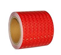 XFXIA Reflective Tape - Red, 4" x 33ft Waterproof Reflective Warning Tape for Vehicles, Cars, Trailers, Outdoors