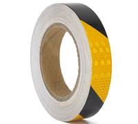 XFXIA Reflective Tape Waterproof 2.5cmX20m Reflective Warning Sticker High intensity self-adhesive Safety Tape for Vehicles Car Trailers Night, Reflector Tapes for Road Facilities Safety Reminder