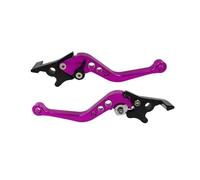 XFYESL Brake Handle Disc Brake Lever Left Drum Clutch Adjustable 6X CNC Universal Hand Fit for Motorbike Scooters Bike GY6 125 Brake Handle Lever(Purple)