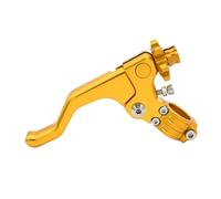 XFYESL Brake Handle Short Stunt Clutch Lever 7/8" 22mm Fit for Suzuki RM85 RM125 RM250 RMZ250 RMZ450 RMX250R RMX250S DRZ400R DRZ400S DR250R Brake Handle Lever(Gold)
