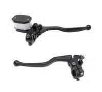 XFYESL Brake Pump Motorcycles Brake Pump Assembly Front Right Clutch Levers Master Cylinder Rear Disc System Forward Brake Pump(Black 2PCS)