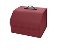 XFYESL Declutter Organiser Bag Car Trunk Foldable Trip Storage Box Leather Organizer Bag Fit For Most Models Car Boot Organiser(Red-1PCS,L)