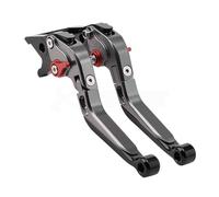 XFYESL Fit for SYM GTS 125 200 250 300 JOYMAX 125i 200i 250i 300i Brake Lever Set, Adjustable Handle Levers Motor Bike Parts(Titanium-Black-Red)