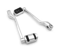 XFYESL Folding Shift Lever Pedal Heel Toe Shifter Levers Motorcycle Front Rear Lever Shifter Heel Toe Shift Foot Pegs Pedal Fit for Harley Touring 1988-2024 Road King Softail FL(Electroplate)