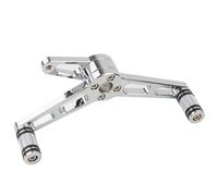 XFYESL Folding Shift Lever Pedal Heel Toe Shifter Levers Motorcycle Heel Toe Gear Shift Levers Forward Control Shifter Footpegs Rod Linkage Fit for Harley Sportster XL 883 1200(A Chrome)