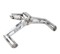 XFYESL Folding Shift Lever Pedal Heel Toe Shifter Levers Motorcycle Heel Toe Gear Shift Levers Forward Control Shifter Footpegs Rod Linkage Fit for Harley Sportster XL 883 1200(F Chrome)