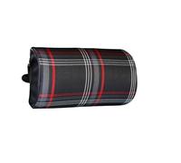 XFYESL Seat Headrest Plaid Fabric Headrest Pillow Car Seat Supports Neck Head Rest Cushion Fit For VW GOLF MK7 GTD GTE GTI Car Seat Pillow(Red)