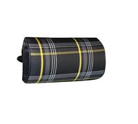 XFYESL Seat Headrest Plaid Fabric Headrest Pillow Car Seat Supports Neck Head Rest Cushion Fit For VW GOLF MK7 GTD GTE GTI Car Seat Pillow(A)