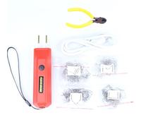 XFYESL Welding Kit 200W / 100W Cordless Plastic Welder Kit, 4Types Hot Stapler,USB Rechargeable Plastic Welder Gun(100W Red)