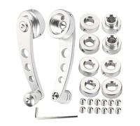 XFYESL Window Lift Cable Car Interior Manual Door Window Winder Riser Handle Crank Replacement Truck Auto Accessories Fit for Chevrolet Classic Car Regulator Pulley(Silver)