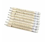 XFZDKJSD Custom Engraved Pencils,Personalized Wooden Pencils, Wedding Favors,Gift For Guest,Customized Pencils,Custom Pencils Personalized (100Pcs)