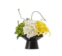 XFZJCHAP Artificial Flowers Chinese Artificial Flower Light Luxury Artificial Fake Flower Pot Plant, Ceramic Flower Pot Set, Hotel Family Wedding Decoration, A