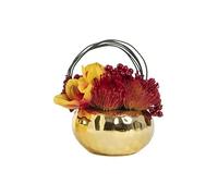 XFZJCHAP Artificial Flowers Fake Flower Combinations, Artificial Floral Decorations, Red Flower Bouquets, Chinese-Style Table Flowers in The Living Decorations (Size : High Style) ()