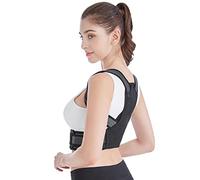 XFZJCHAP Back Brace Corrector Adjustable Back Shoulder Breathable Elastic Mesh Material Invisible Back Support Clavicle Buchback Brace for Adult Men Women Child, White, XL(White X)