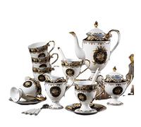 XFZJCHAP BBCBBZ European-Style Court Coffee Set Noble and Elegant Afternoon Tea Tea Set Set Home Housewarming Wedding Souvenir