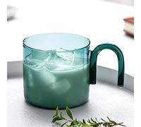 XFZJCHAP BBCBBZ Ins Pour Heat-Resistant Stained Glass Coffee Cup Daily Breakfast Arch Flower Tea Coffee Cup(D)