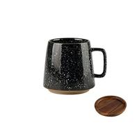XFZJCHAP BBCBBZ Japanese Creative Retro Ceramic Cup Office Tea Cup Water Cup Household Mug Large Capacity Coffee Cup(Black-Soul Eater1)