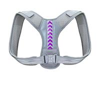 XFZJCHAP Corrector for Men and Women Corrector Adjustable Upper Back Brace for Clavicle Support and Providing Pain Relief (Color : Grey, Size : Medium) (Grey M)