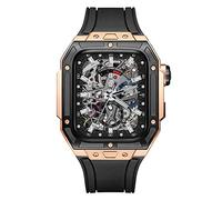 XFZJCHAP Latest Style Watch Case,for Band 7 8 Ultra 45mm Luxury Modification Kit for iWatch 8 7 45mm Fluorine Rubber Strap with Tool