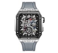 XFZJCHAP Latest Style Watch Case,for Band 7 8 Ultra 45mm Luxury Modification Kit for iWatch 8 7 45mm Fluorine Rubber Strap with Tool