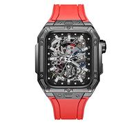 XFZJCHAP Latest Style Watch Case,for Band 7 8 Ultra 45mm Luxury Modification Kit for iWatch 8 7 45mm Fluorine Rubber Strap with Tool