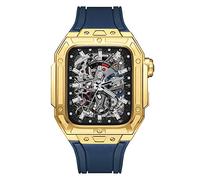 XFZJCHAP Latest Style Watch Case,for Band 7 8 Ultra 45mm Luxury Modification Kit for iWatch 8 7 45mm Fluorine Rubber Strap with Tool