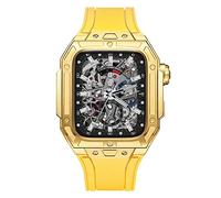 XFZJCHAP Latest Style Watch Case,for Band 7 8 Ultra 45mm Luxury Modification Kit for iWatch 8 7 45mm Fluorine Rubber Strap with Tool