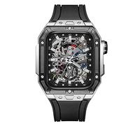 XFZJCHAP Latest Style Watch Case,for Band 7 8 Ultra 45mm Luxury Modification Kit for iWatch 8 7 45mm Fluorine Rubber Strap with Tool