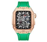 XFZJCHAP Latest Style Watch Case,for Band 7 8 Ultra 45mm Luxury Modification Kit for iWatch 8 7 45mm Fluorine Rubber Strap with Tool