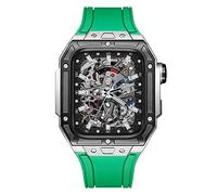 XFZJCHAP Latest Style Watch Case,for Band 7 8 Ultra 45mm Luxury Modification Kit for iWatch 8 7 45mm Fluorine Rubber Strap with Tool