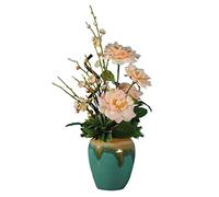 XFZJCHAP Orchid Artificial Flowers Artificial Flowers Camellia Annunciation Plum Potted Plant Fake Flowers Plant Flower Arrangement Fake Floral for Home Decor Natural Look