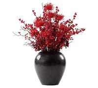 XFZJCHAP Orchid Artificial Flowers New Chinese Artificial Flowers Red Fruit Bouquet Fake Flowers for Entrance Decoration Plant Flower Arrangement Fake Floral Natural Look