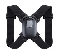 XFZJCHAP Smart Corrector Strap Adjustable Corrector Back Waist Support Spine Brace Belt Postural Trainer (Color : Black Size : 110 * 80 * 15mm)