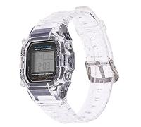 XFZJCHAP TPU Resin Case Watch Strap for G-Shock DW-5600 GW-M5610 M5600 GLX-5600 Refit Replacement Wrist Band Accessories (Color : Transparent, Size : 5610)
