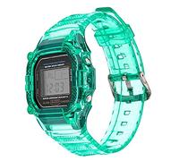 XFZJCHAP TPU Resin Case Watch Strap for G-Shock DW-5600 GW-M5610 M5600 GLX-5600 Refit Replacement Wrist Band Accessories (Color : Blue Green, Size : 5610)