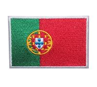 XGAGHB Portugal National Flag Patch, 1 Piece, Rectangular, Iron-On, Polyester, 9x6CM, Patch