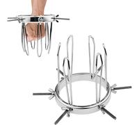 Xgame4u Metal Anal Dilator Vaginal Spreader, Adjustable Anal Expander Labia Dilator, Anal Vaginal Stretcher, Extreme Anal Plug Butt Plug, BDSM Bondage Sex Toys for Unisex (6 Screws Type)