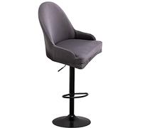 XGANGM Curved Back Bar Stool Slipcovers with Arms set of 4/2/1 Bar Accent Kitchen Counter Height Chair Covers Swivel Stretch Pub Stool Slipcover for Office Dining Chair,dark grey,2pcs