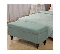 XGANGM Rectangle Storage Ottoman with Lid - Large/Medium/Small, Slipcovers, Footstool Cover, Pouffe Covers, Pea Green, 1 Medium