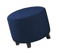 XGANGM Round Ottoman Cover Slipcover Small Extra Large Medium Round Storage Pouf Cover Stretch Footstool Cover S/M/L/XL/XXL Furniture Protector Covers Washable,Royal blue,XXL