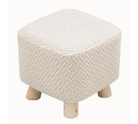 XGANGM Small Square Foot Stool Cover 2/4 Pieces - 28x28x17 CM Ottoman Chair Slipcover Cover Small Square Pouffe Cover Footstool Protector Cover With Elastic Bottom Washable,4#2PCS,28x28x17cm
