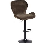 XGANGM Stretch Velvet Bar Stool Chair Cover with Back Set of 6/4/2 Curved Swivel Kitchen Pub Shell Chair Slipcovers Bar Stool Chair Protector Covers for Office Dining Chair,A,2PCS