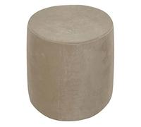 XGANGM Velvet Round Ottoman Stool Cover Stretch Pouffe Cover Round Small Storage Footstool Protector Cover Diameter 31/34/36/37cm Chair Slipcover Washable,Taupe,34x37cm