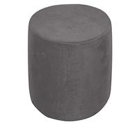 XGANGM Velvet Round Ottoman Stool Cover Stretch Pouffe Cover Round Small Storage Footstool Protector Cover Diameter 31/34/36/37cm Chair Slipcover Washable,dark grey,31x38cm