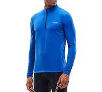 XGC Men's Long Sleeve Cycling Jersey Bike Jerseys Riding Mountain Bicycle Shirt with Quick Dry Breathable Fabric (Blue, M)